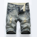 Men's Distressed Denim Shorts