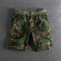 Men's Cotton Camouflage Stretch Waist Shorts